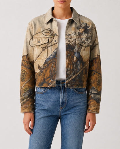 Desert Rider RB-JKT01 – Front View – Riley – beige, brown