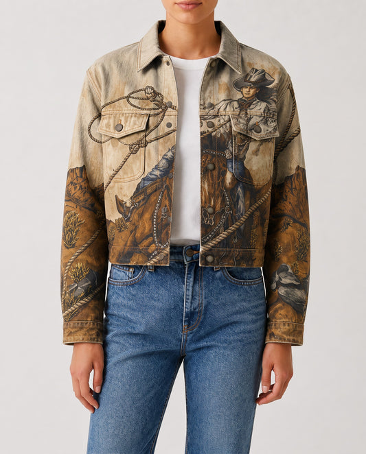 Desert Rider RB-JKT01 – Front View – Riley – beige, brown