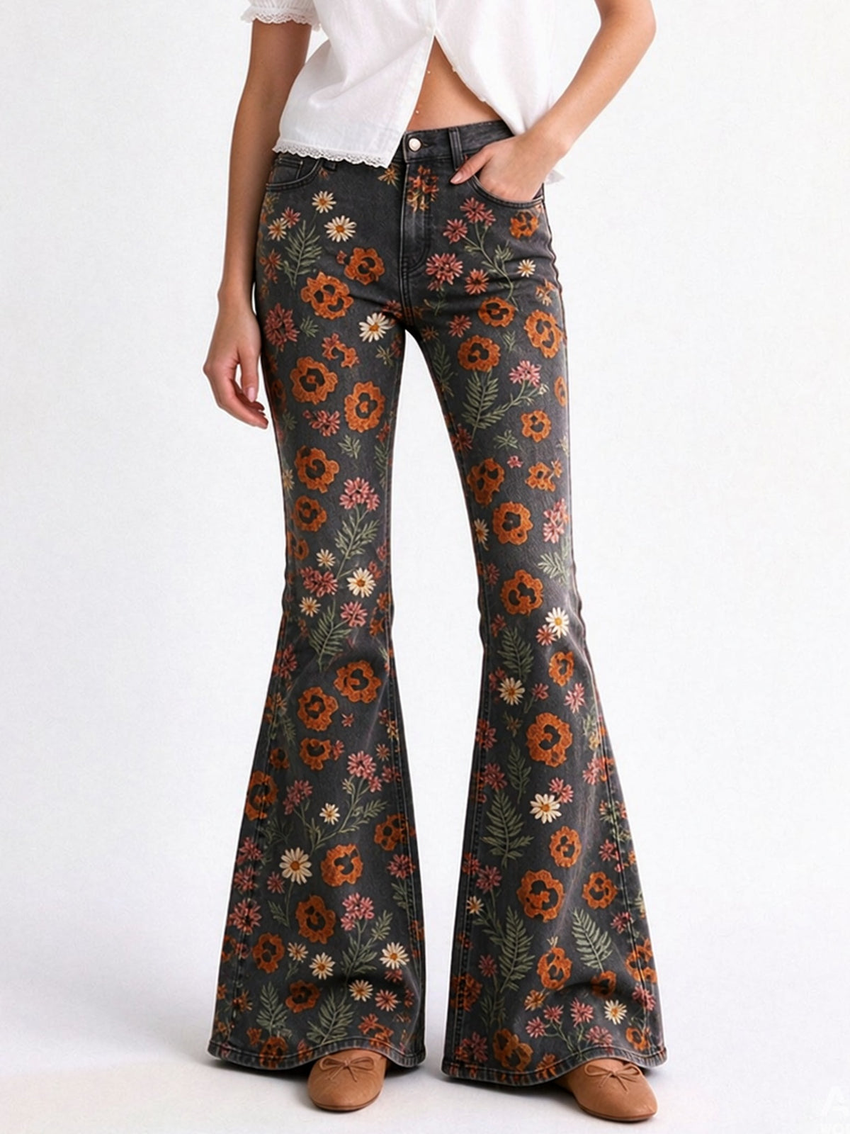 Desert Marigold Trail Flare Jeans