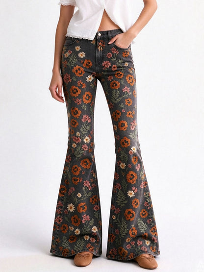 Desert Marigold Trail Flare Jeans