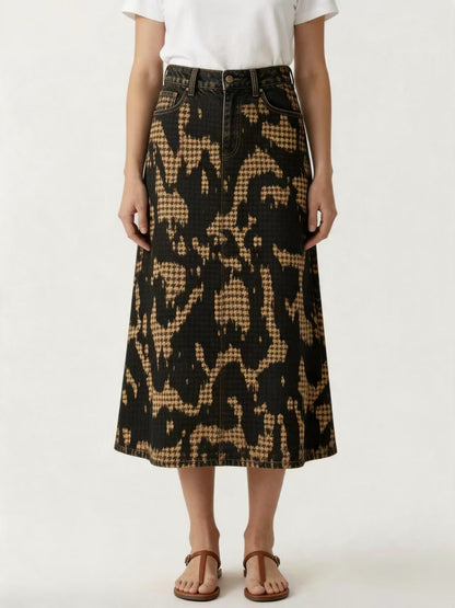 Ranch Rodeo Ankle-Length Denim Skirt