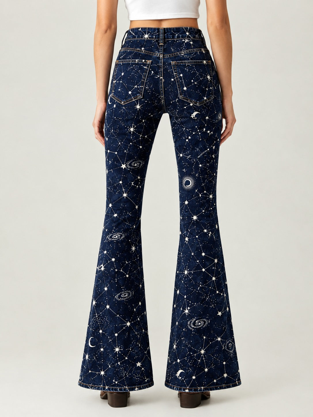 Stellar Outback Bootcut Jeans – Front View – Riley – navy blue