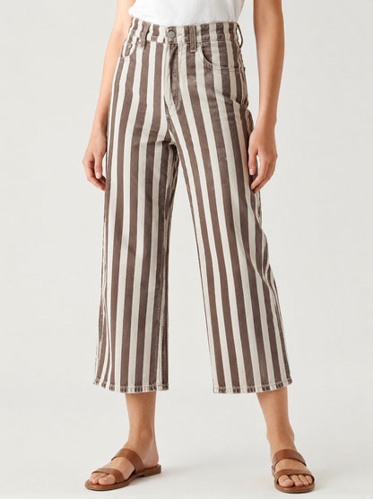 Canyon Stripe Brown RB-BOT24 – Front View – Riley – Brown, Cream
