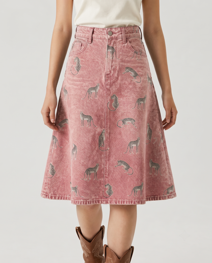 Prairie Cheetah RB-SKT03 – Front View – Riley – Pink Wash