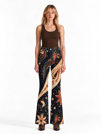 Midnight Canyon Paisley Bootcut Jeans
