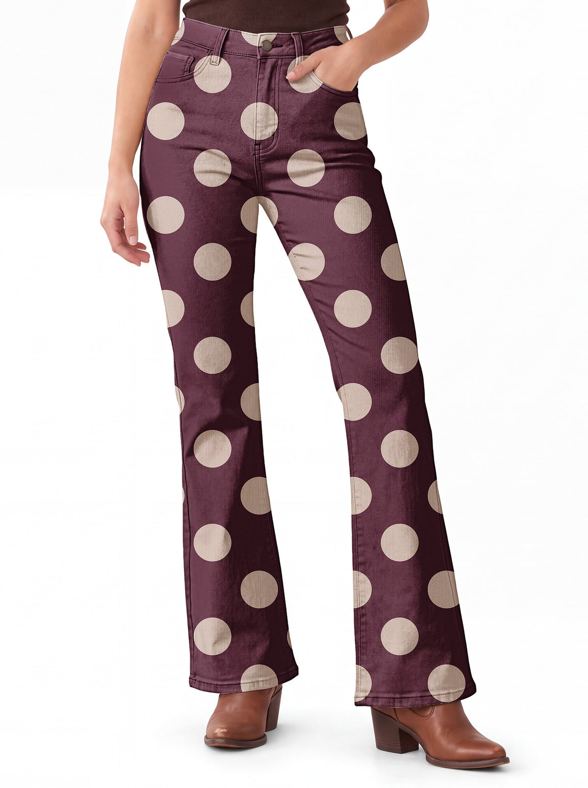 Prairie Polka Dots Bootcut Jeans