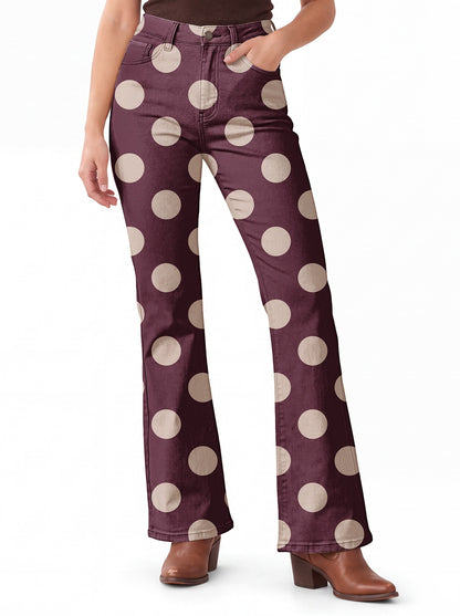 Prairie Polka Dots Bootcut Jeans