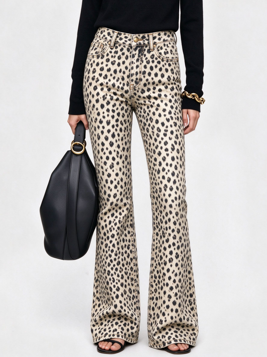 Sand Leopard RB-BOT04 – Front View – Riley – Beige