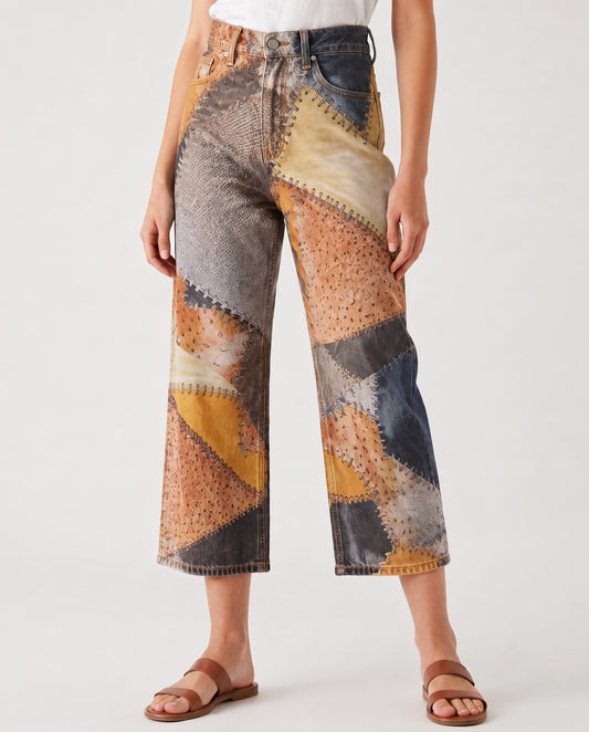 Sagebrush Stitch RB-BOT24 – Front View – Riley – rust, navy