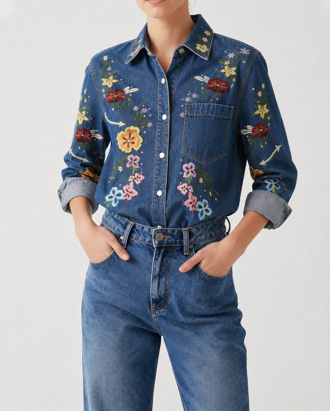 Wildflower Range RB-TOP16 – Front View – Riley – indigo