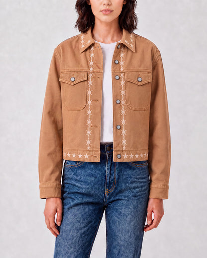 Starlight Rodeo RB-JKT01 – Front View – Riley – tan