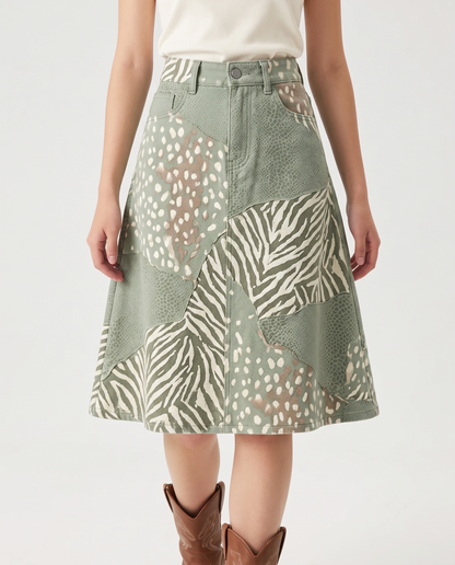 Olive Animal RB-SKT03 – Front View – Jessie – Olive Green