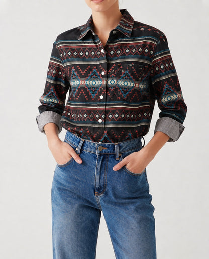 Desert Mirage Black RB-TOP16 – Front View – Riley – black, red, blue, white