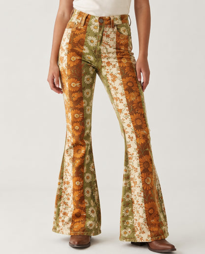 Desert Bloom Mustard RB-BOT04 – Front View – Riley – Mustard, Olive, Cream