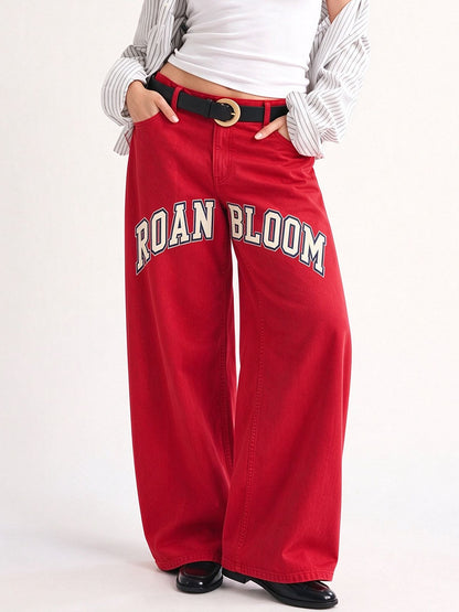 Rodeo Bandana Bloom Wide-Leg Jeans