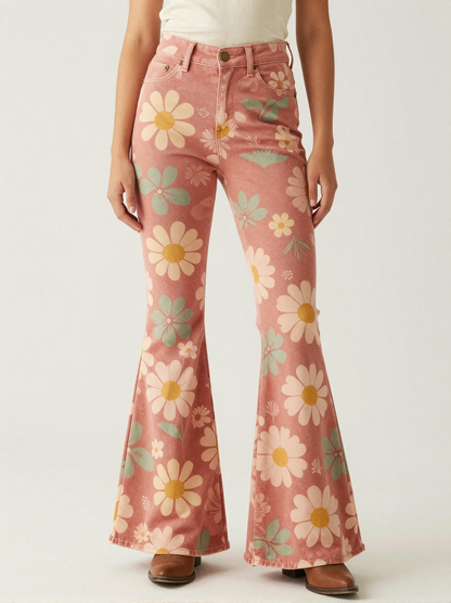 Sunset Daisy RB-BOT04 – Front View – Jessie – Rust / Gold / Cream