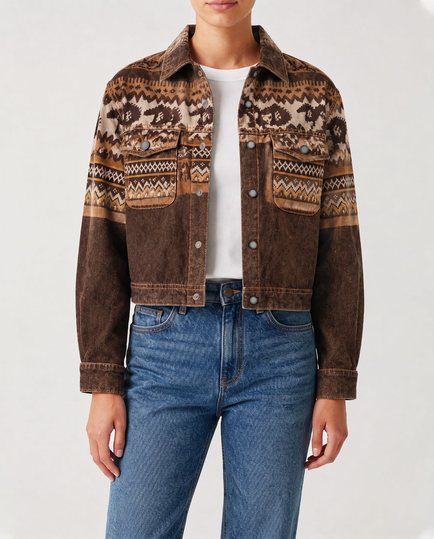 Desert Mirage Brown RB-JKT01 – Front View – Riley – brown