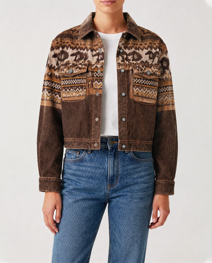 Desert Mirage Brown RB-JKT01 – Front View – Riley – brown
