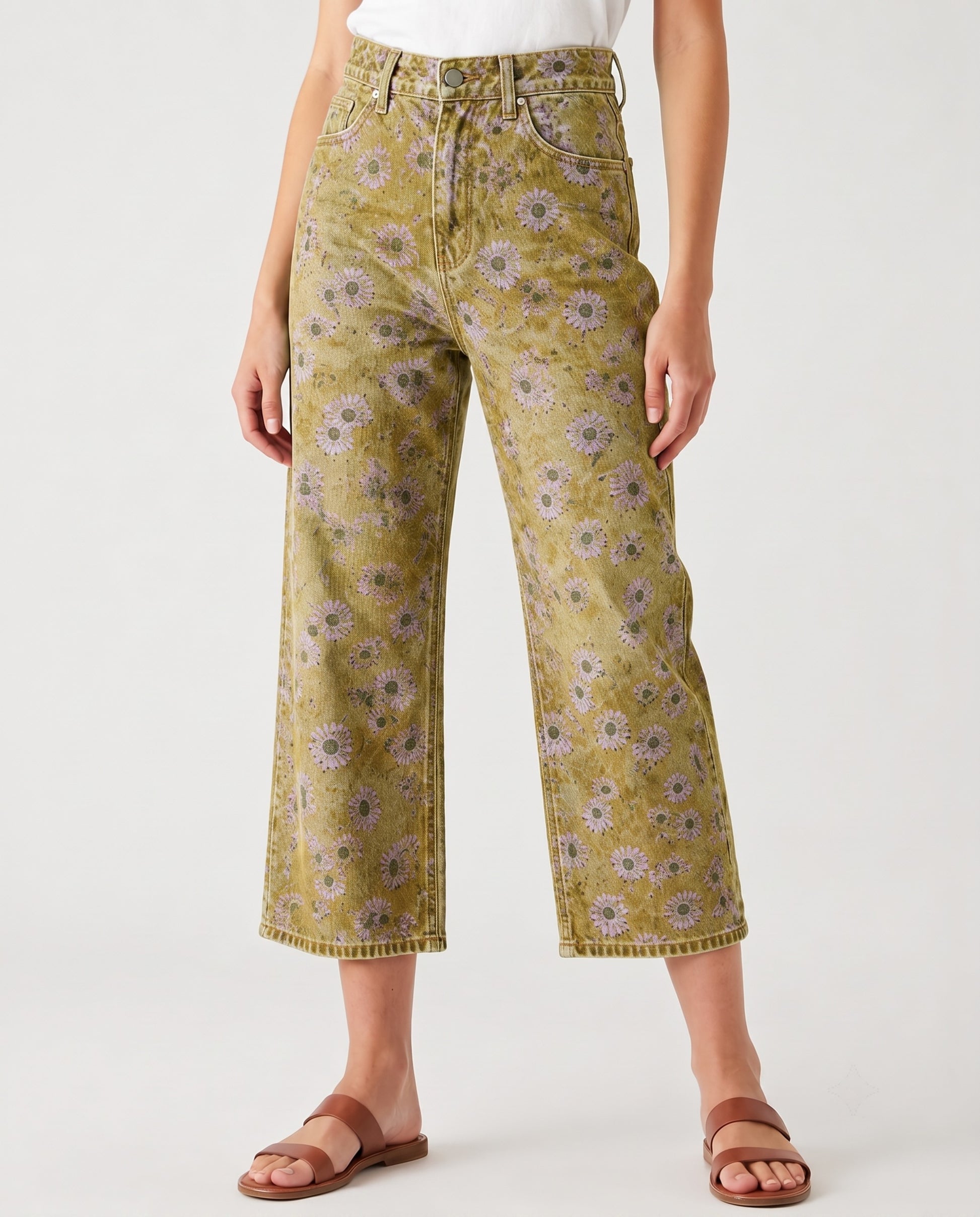 Cactus Bloom Olive RB-BOT24 – Front View – Riley – olive