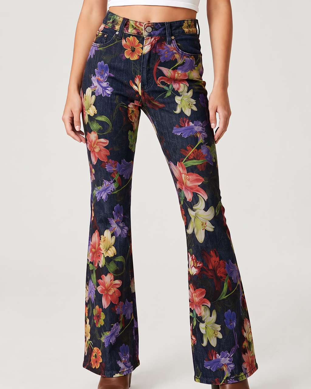 Wildflower Rodeo Bootcut Jeans – Front View – Riley – navy