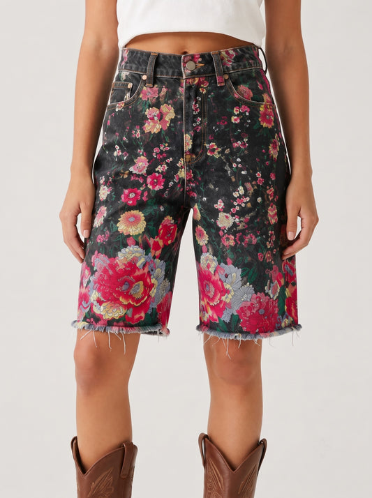 Cactus Bloom RB-BOT08 – Front View – Riley – Black, Pink