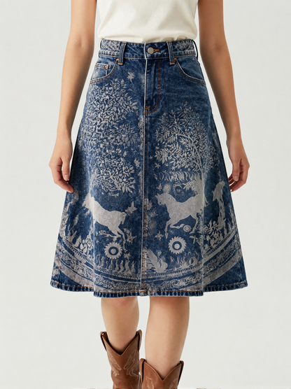 Canyon Toile RB-SKT03 – Front View – Riley – Dark Indigo