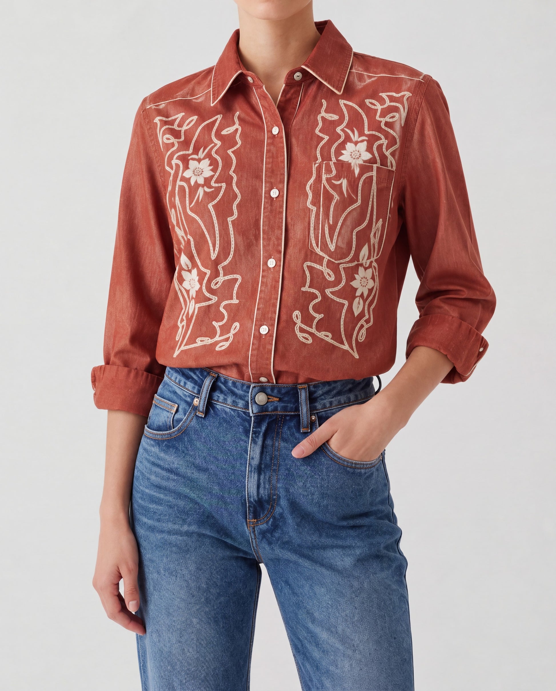 Desert Bloom Rust RB-TOP16 – Front View – Riley – rust