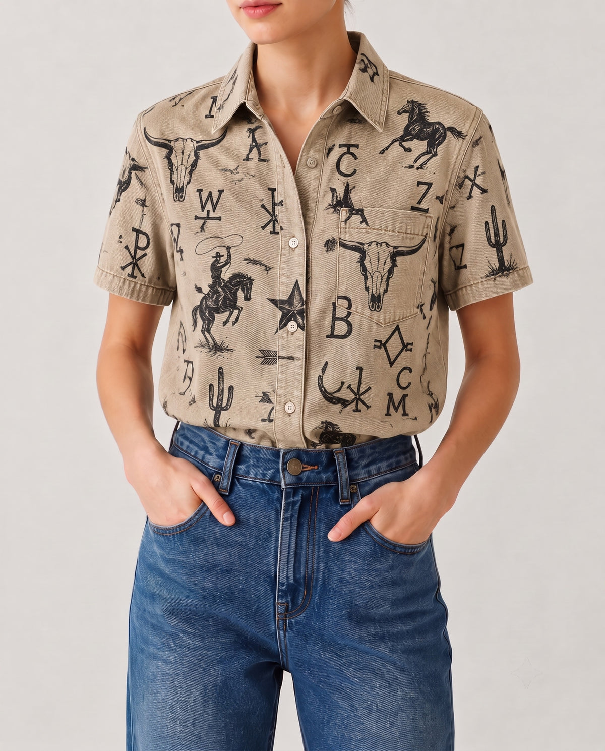 Cactus Crossroads RB-TOP15 – Front View – Riley – beige