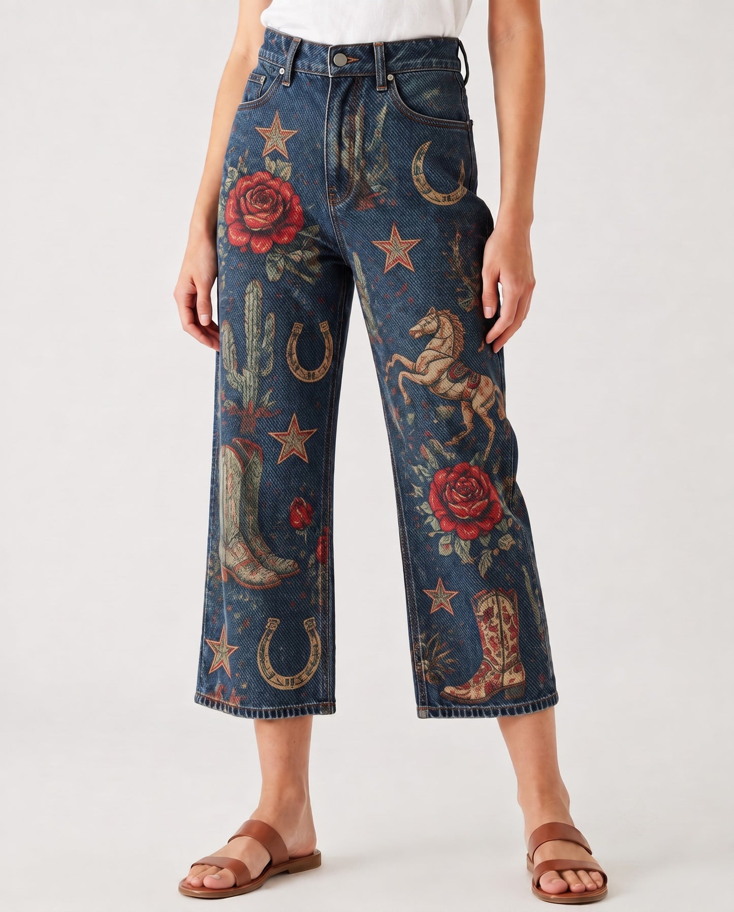 Desert Rose Ride RB-BOT24 – Front View – Riley – Denim