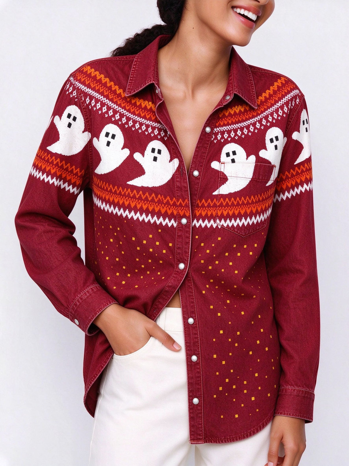 Ghost Ranch Long Sleeve Denim Shirt