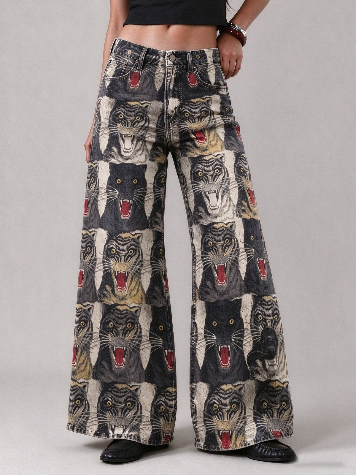Outlaw Roar Wide-Leg Jeans