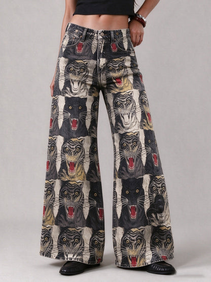 Outlaw Roar Wide-Leg Jeans