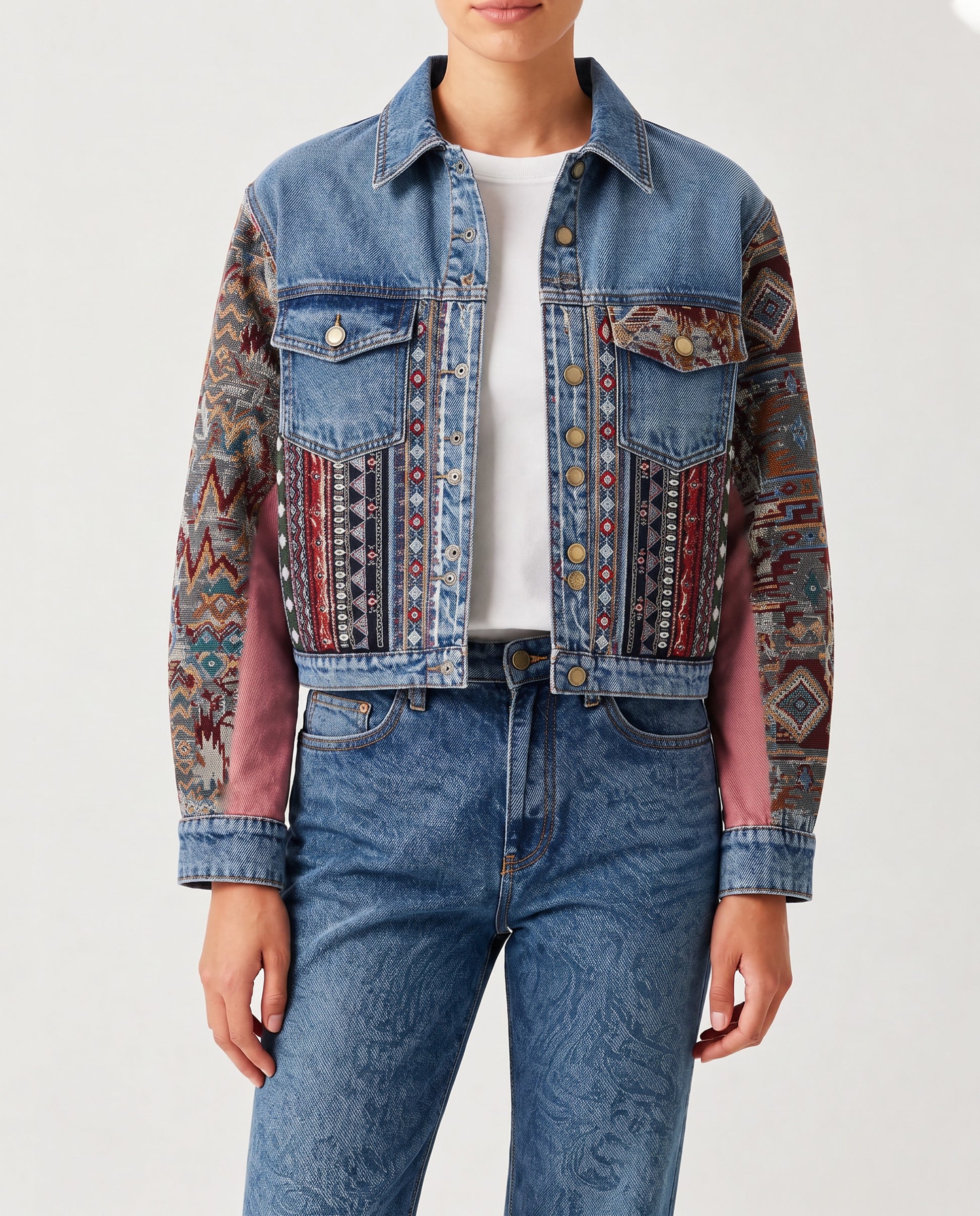 Desert Mirage Blue RB-JKT01 – Front View – Riley – blue, red