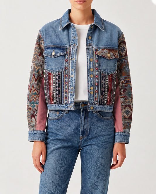 Desert Mirage Blue RB-JKT01 – Front View – Riley – blue, red