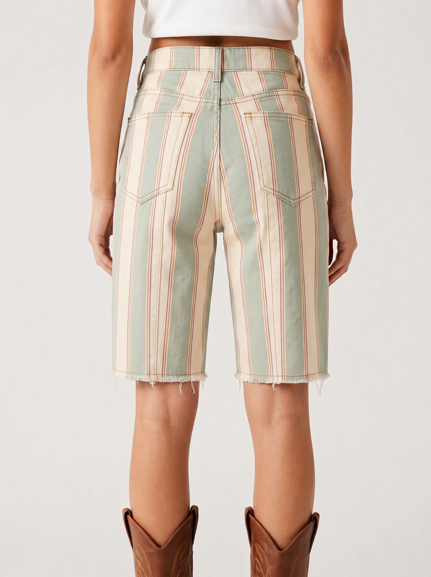 Sage Stripe RB-BOT23 – Front View – Riley – Medium Blue
