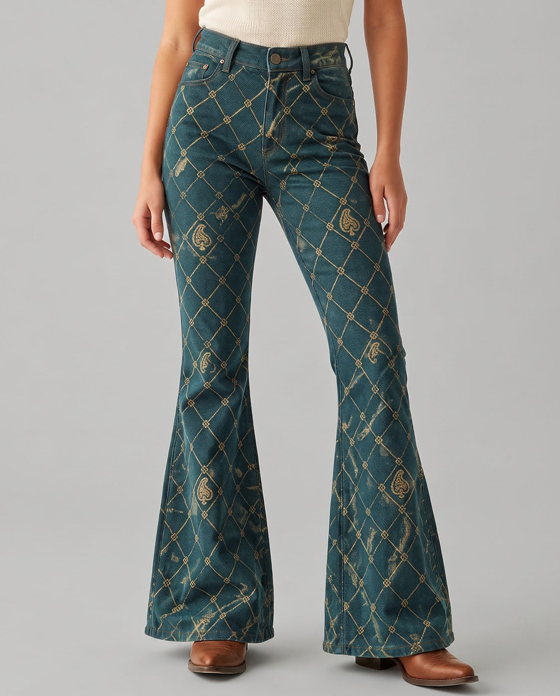 Desert Lattice RB-BOT04 – Front View – Riley – teal