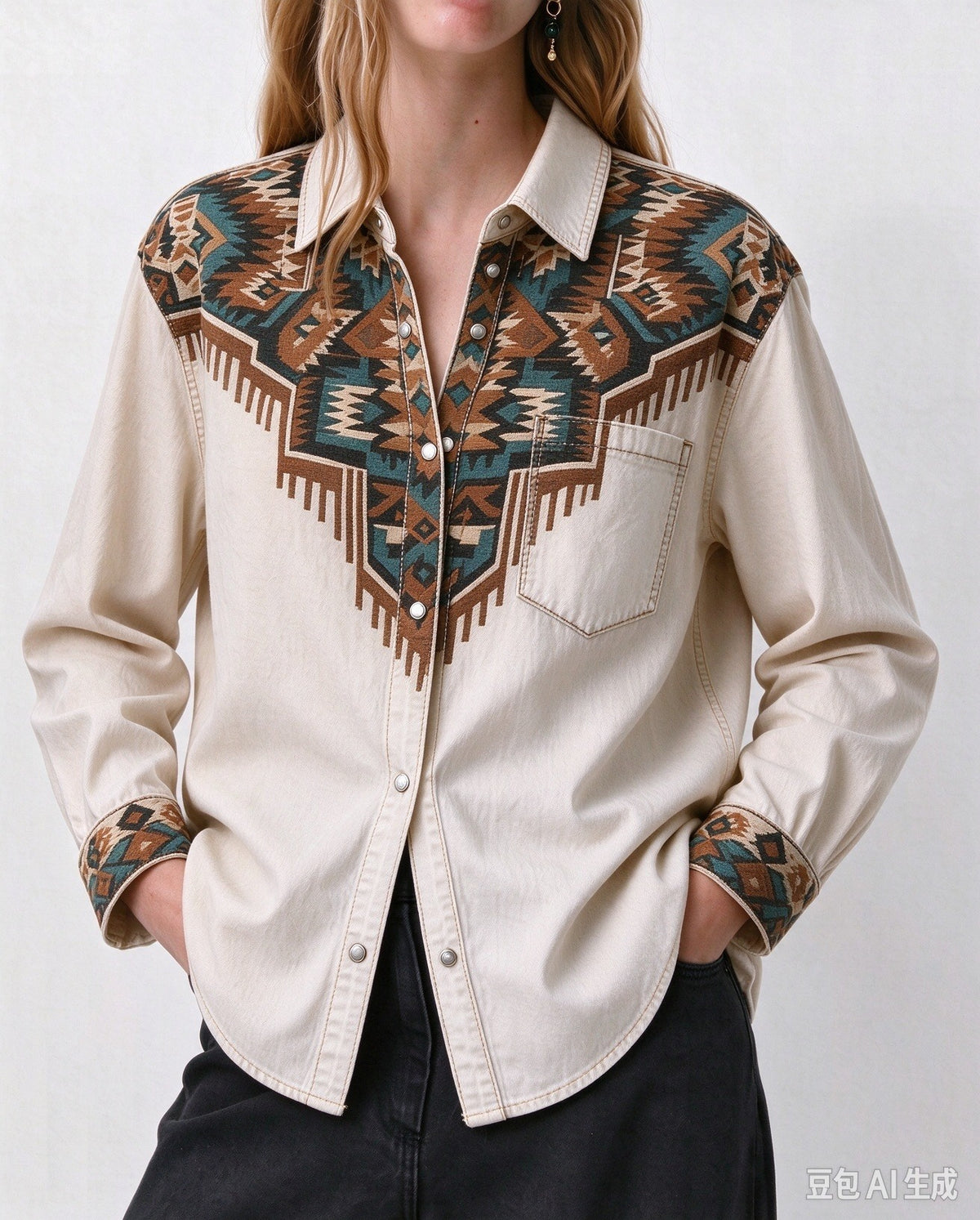 Mesa Spirit Yoke Long Sleeve Denim Shirt