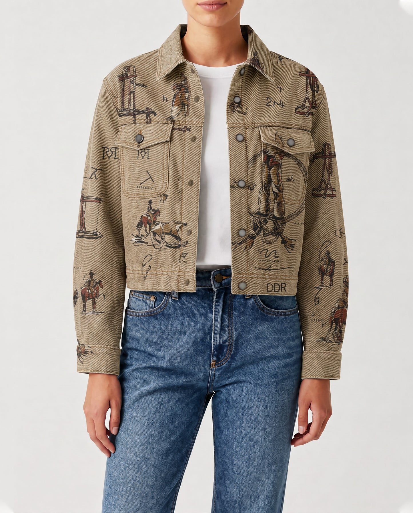 Prairie Sketch RB-JKT01 – Front View – Riley – Beige