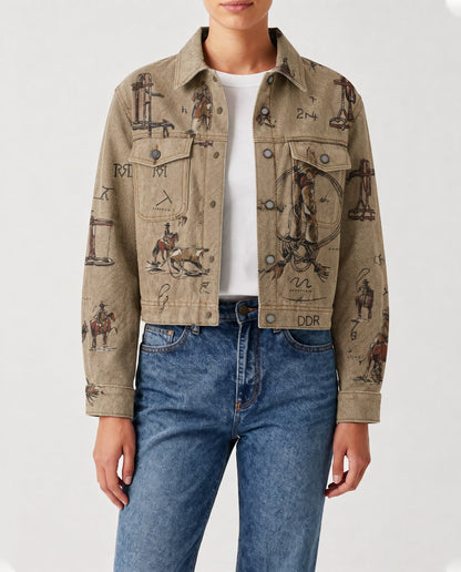Prairie Sketch RB-JKT01 – Front View – Riley – Beige