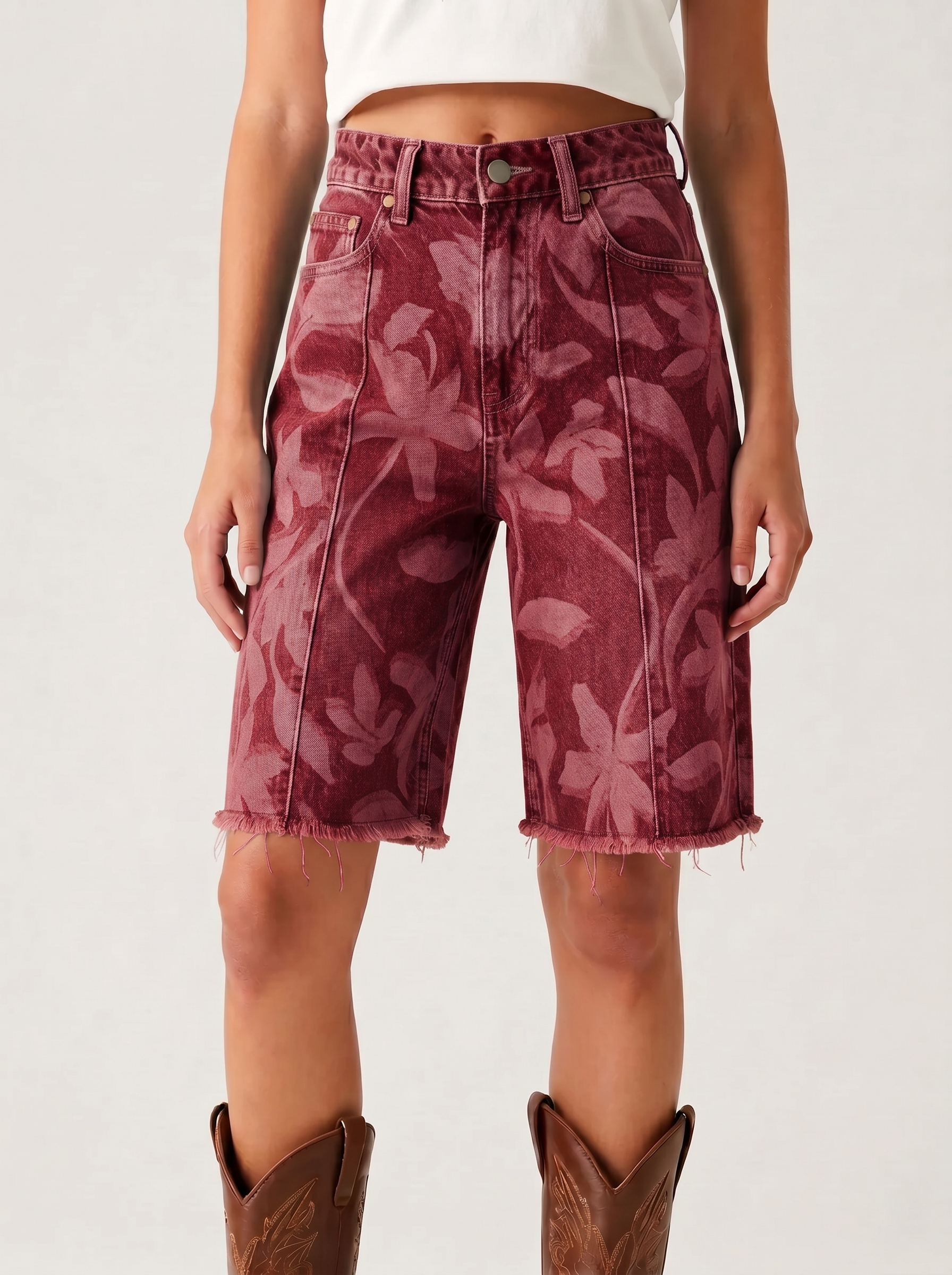 Mauve Tie-Dye RB-BOT23 – Front View – Riley – Medium Blue