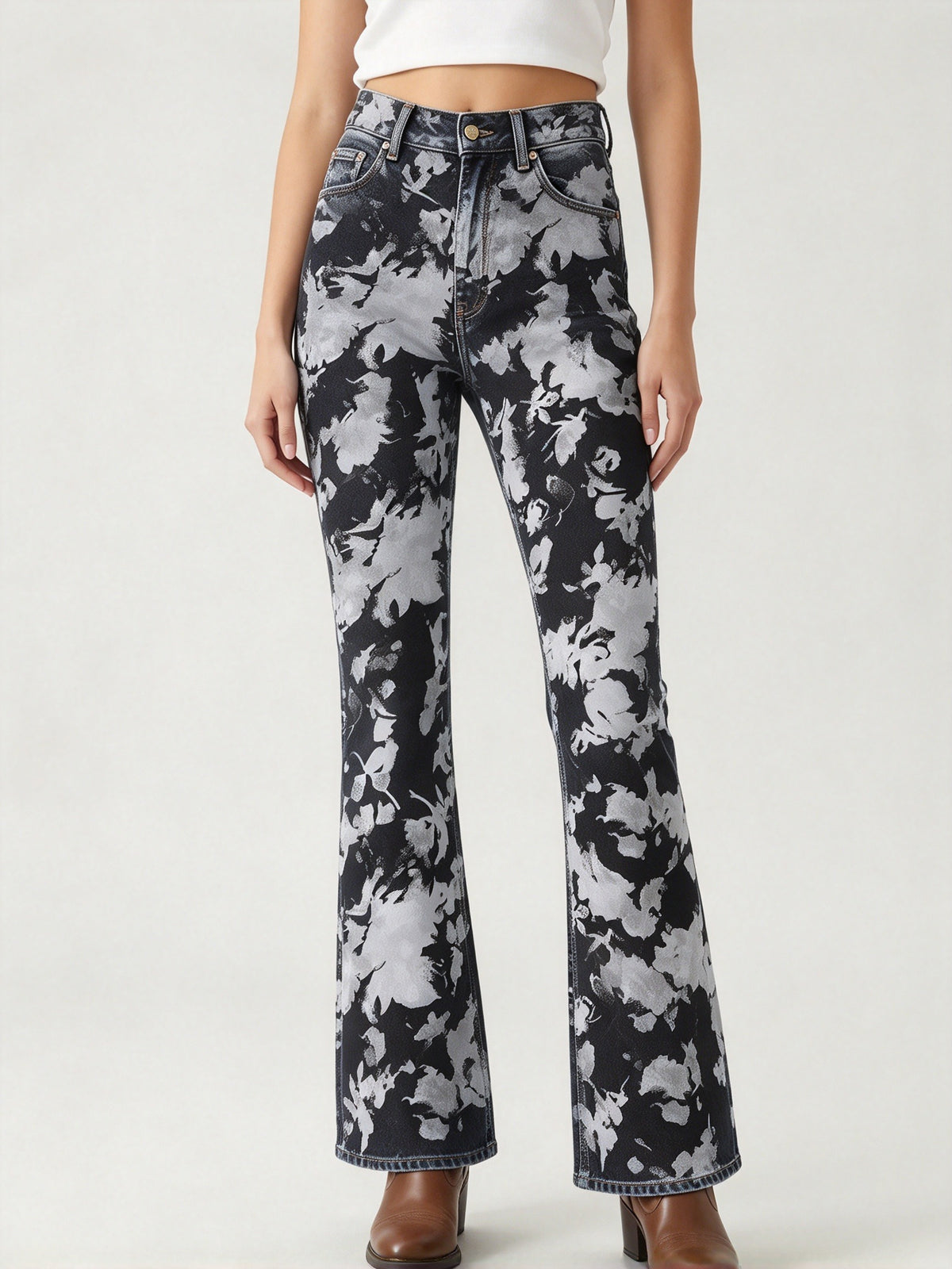Midnight Prairie Blossom Bootcut Jeans