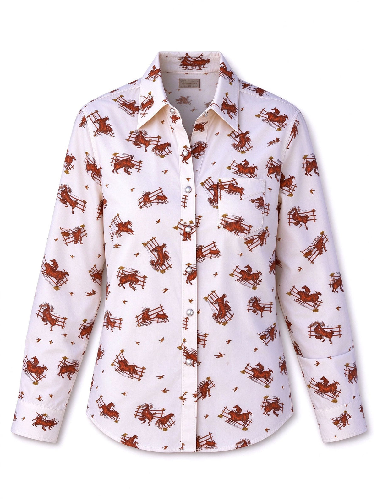 Rodeo Stampede Long Sleeve Denim Shirt