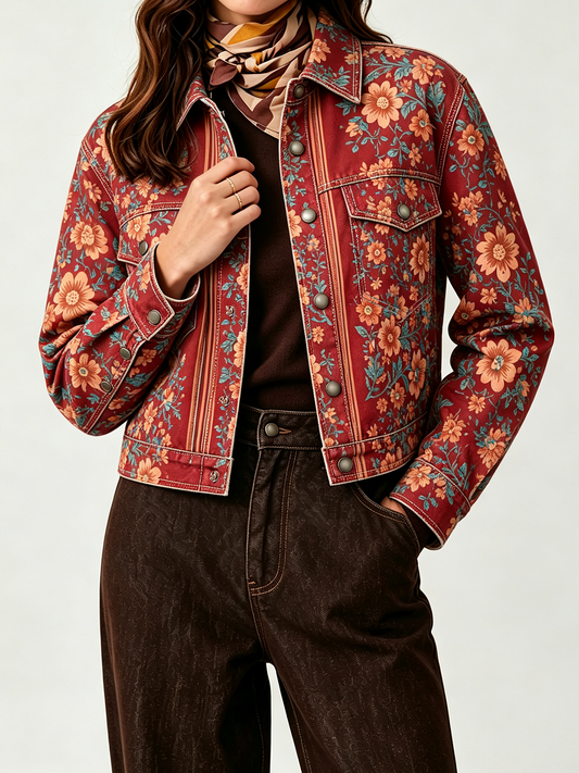 Red Canyon Bloom RB-JKT01 – Front View – Riley – Red