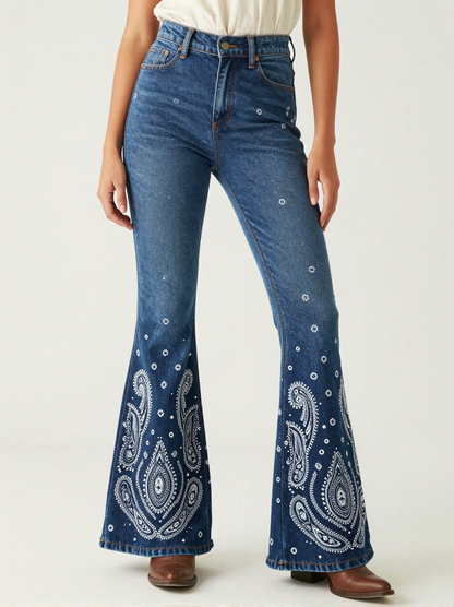 Midnight Navy Bandana RB-BOT04 – Front View – Jessie – Navy / White