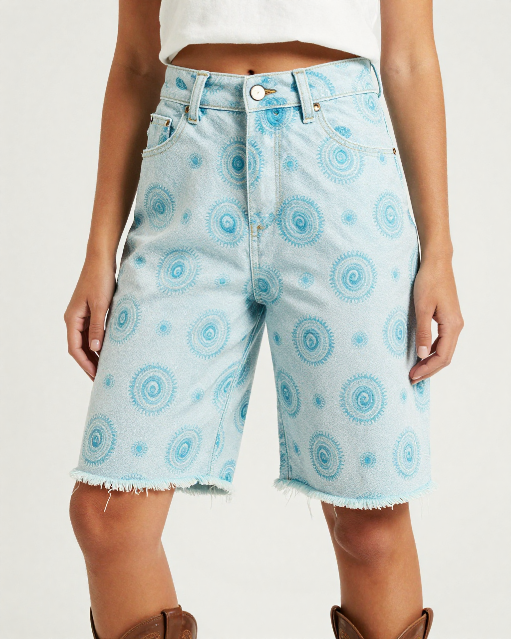 Echo Ripple Paisley RB-BOT08 – Front View – Jessie – Lagoon Blue / Teal