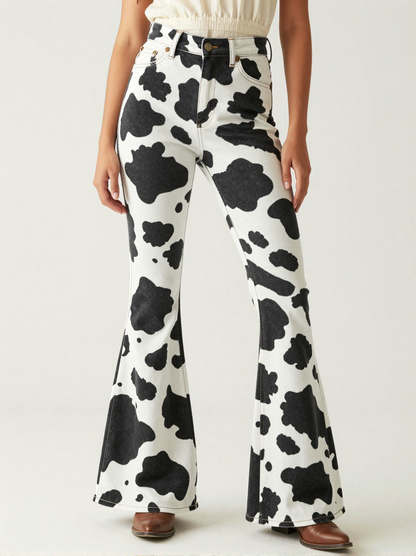 Black Cow Bold RB-BOT04 – Front View – Jessie – Black / White