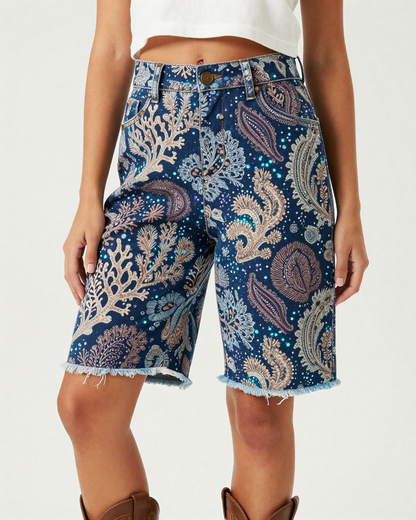 Coral Reef Paisley RB-BOT08 – Front View – Jessie – Deep Ocean / Coral