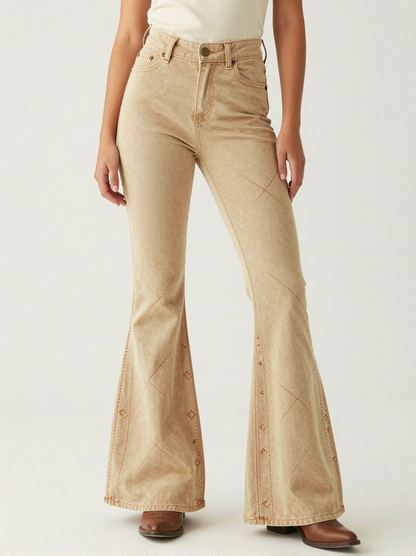 Saddle Stitch RB-BOT04 – Front View – Jessie – Rust / Natural Tan