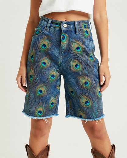 Peacock Plume RB-BOT08 – Front View – Jessie – Indigo / Teal