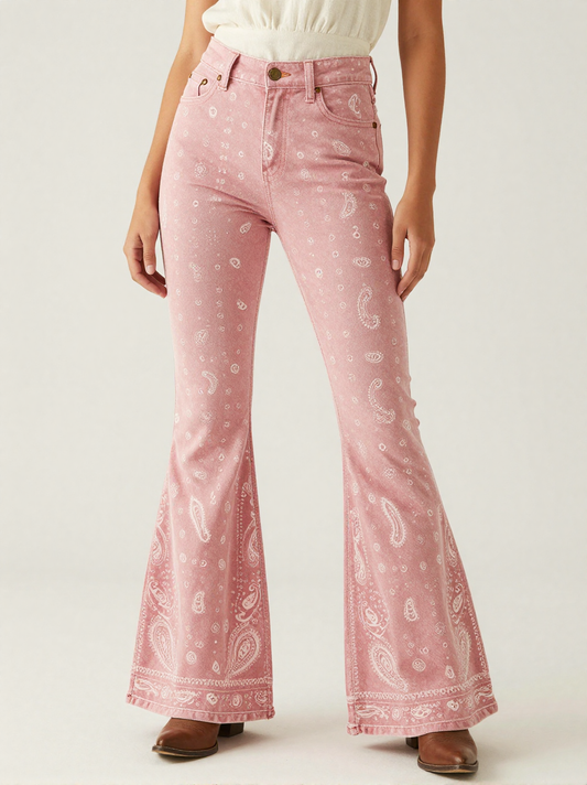 Dusty Pink Bandana RB-BOT04 – Front View – Jessie – Dusty Rose / White